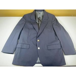 VINTAGE Burberry's Blazer Men's 42 Padded Shoulders Sport Coat Jacket 100% Wool